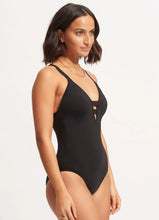 Load image into Gallery viewer, Seafolly Collective Deep V One Piece - Black
