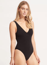 Load image into Gallery viewer, Seafolly Sea Dive Deep V Neck 1 Piece
